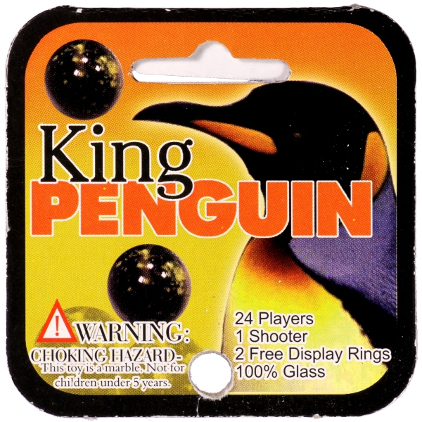 King Penguin Marbles Set 24 Players And 1 Shooter 